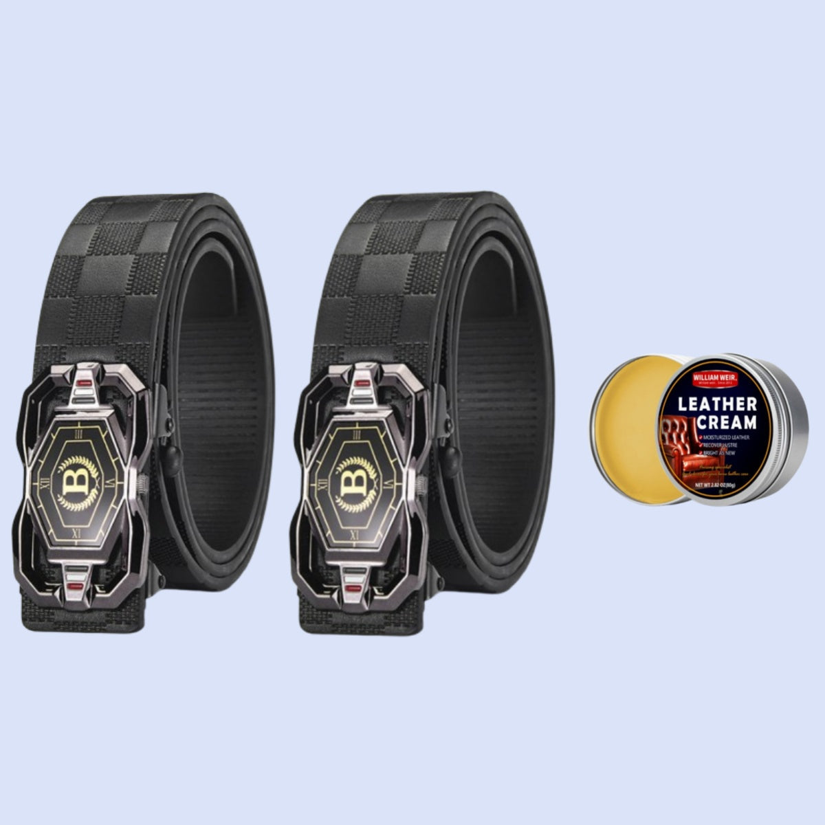 📢📢50 % DE RÉDUCTION !! ⏰🐊Ceinture en cuir pour homme avec motif crocodile raffiné, boucle automatique et fabriquée en cuir de vachette.