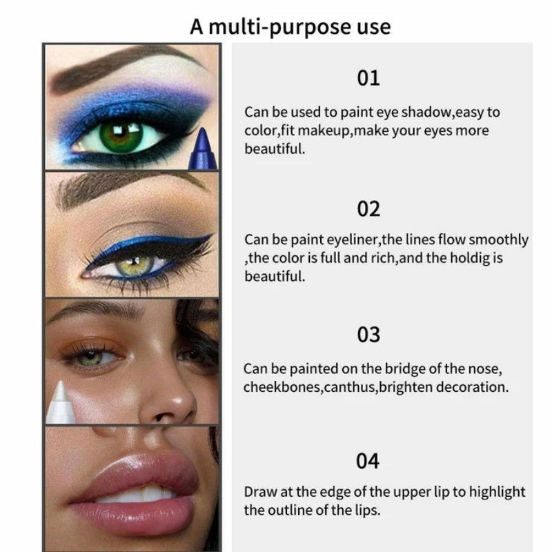 Eyeliner Coloré à longue tenue – Waterproof 24h 💧✨