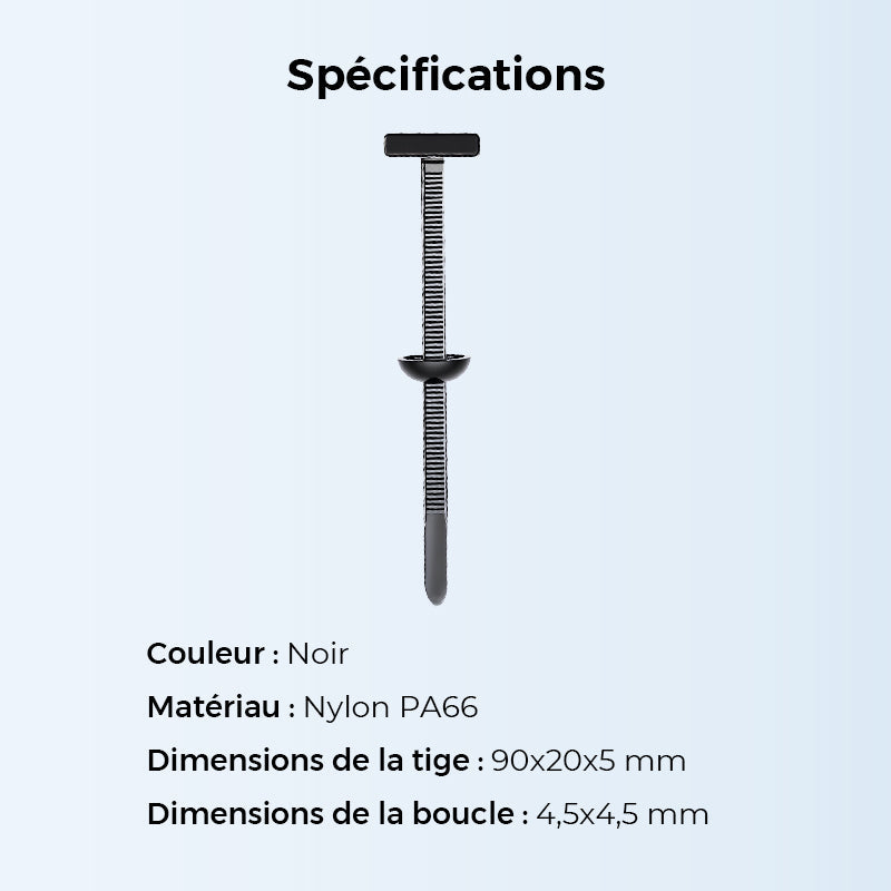 💥🧷 Boucle universelle en nylon pour câble – Serrage rapide, fiable et durable