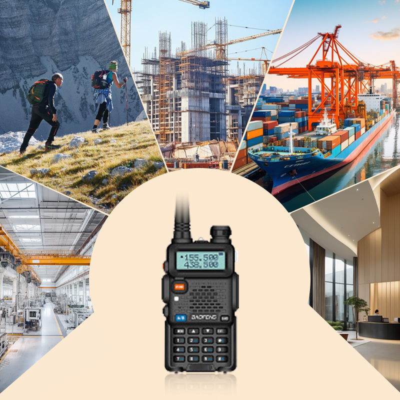 Radio amateur UV-5R longue portée – radio bidirectionnelle double bande Walkie-Talkie