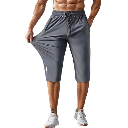 🩳 -50 % pour une durée limitée ! 💨 Pantalon capri de sport à séchage rapide pour homme – extensible, poches avec fermeture éclair, polyvalent 🏃♂️