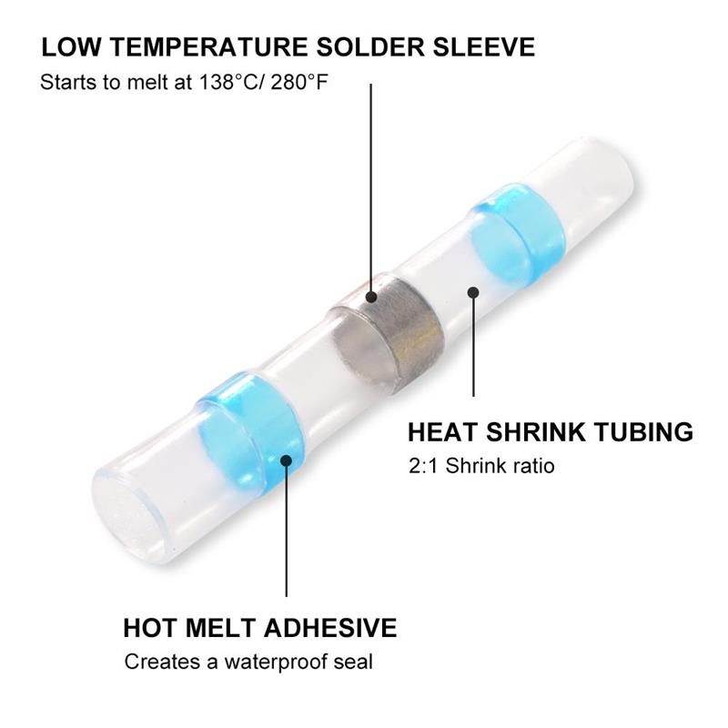 Promo Flash 50% — Kit de Connecteurs Étanches à souder Solderstick IP67, 4 Tailles de Câbles, 3 Étapes Faciles, Pour Câblage Auto/Bateau/Électronique