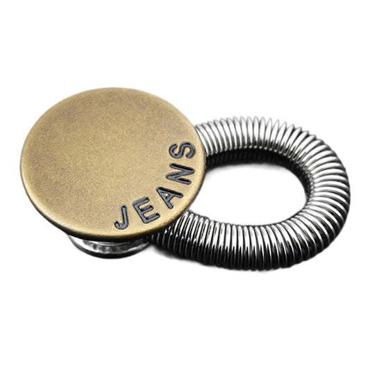 🔝 Bouton d'extension de taille à ressort métallique pour jeans – pratique, durable et facile à installer