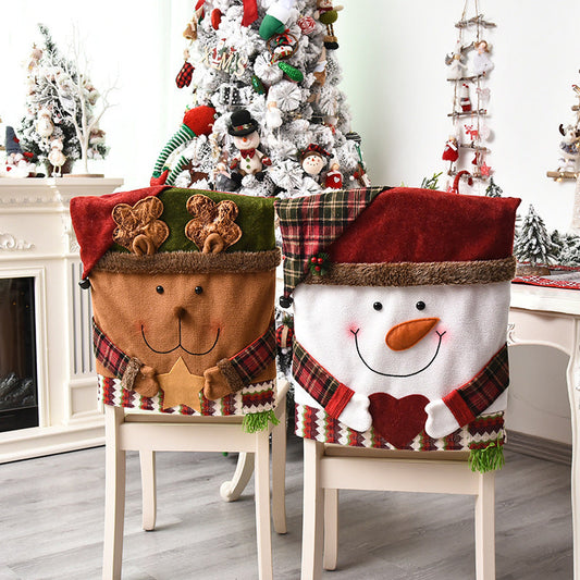 Housse de chaise Noël – Déco festive et élégante pour vos tables de fête