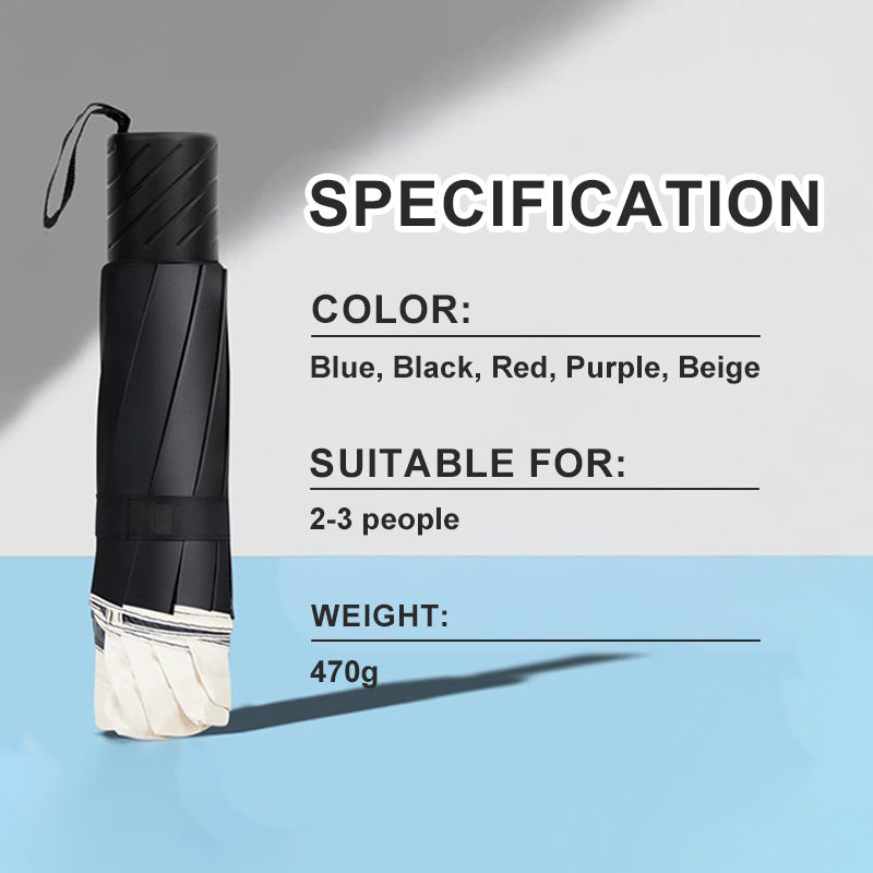 Parapluie Grand Format à 12 Baleines – Pliable et Anti-Vent pour une Protection Ultime