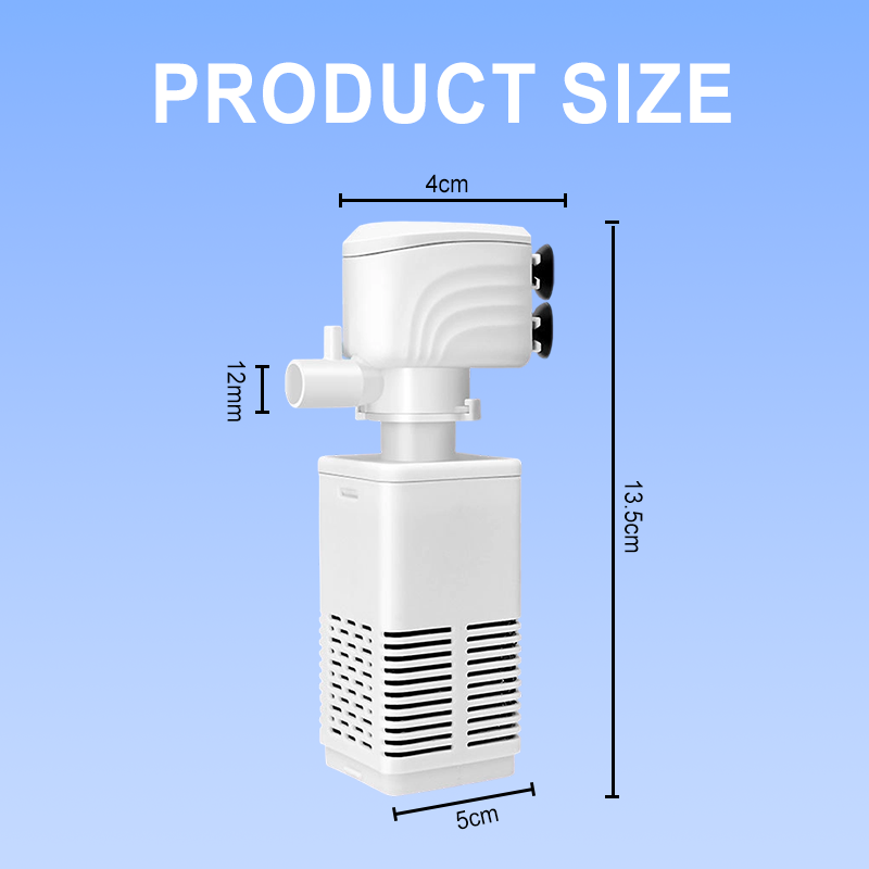 đâšFiltre 3 en 1 pour aquarium â filtration, oxygĂ©nation et pompage dâeau tout-en-un pour un aquarium sainđ