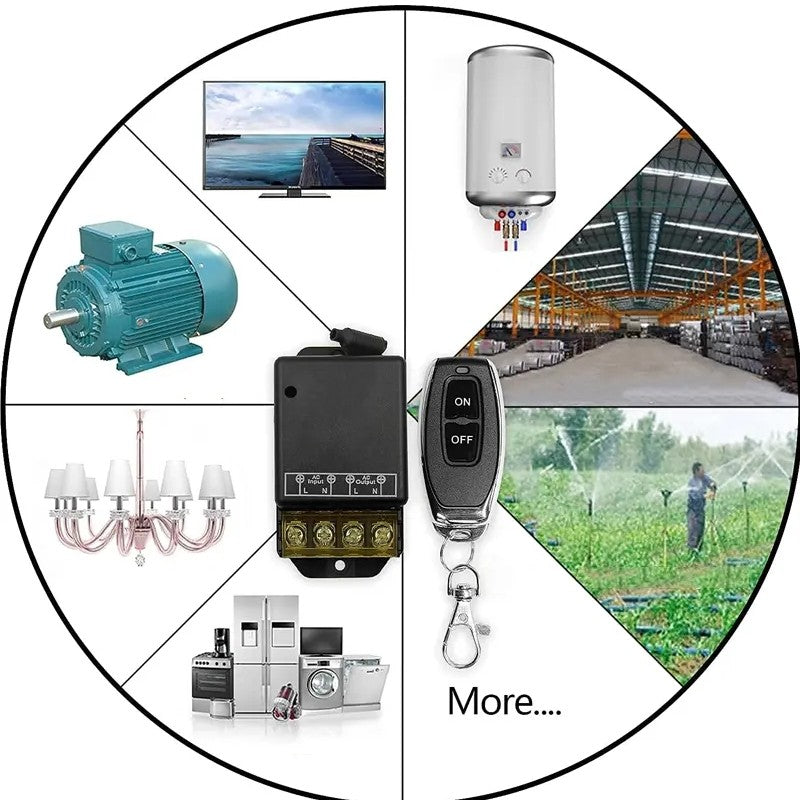 Interrupteur sans fil avec kit récepteur – commande à distance, installation sans câblage
