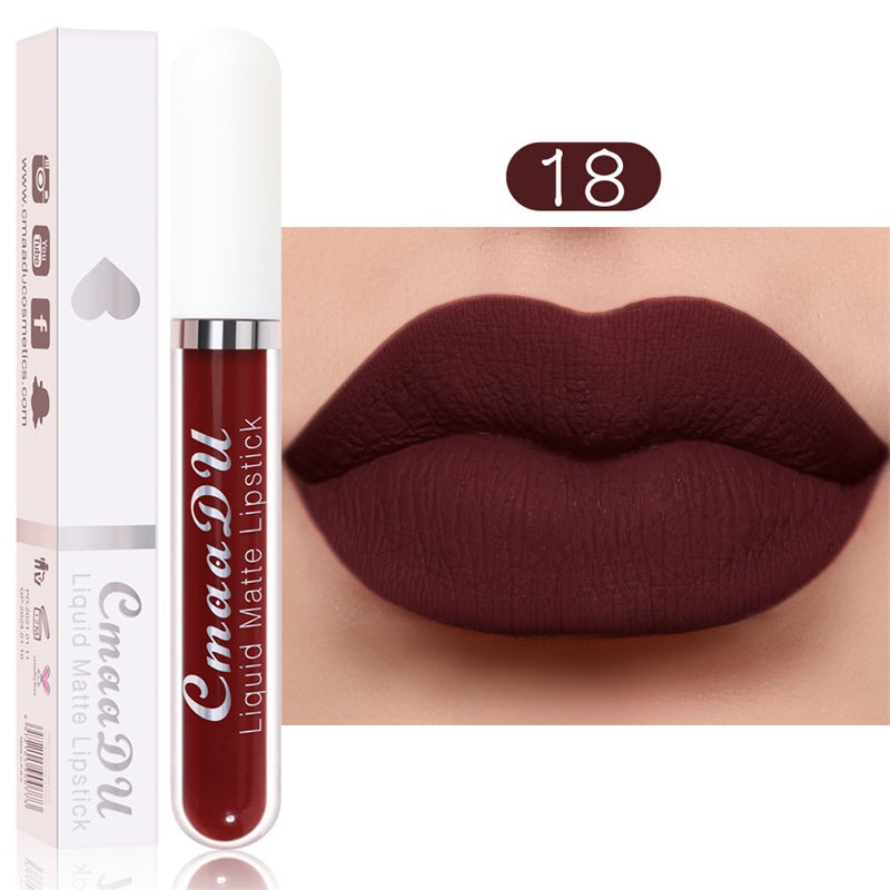 Profitez de 50 % de réduction sur le rouge à lèvres liquide mat et waterproof – 18 teintes éclatantes 💄✨