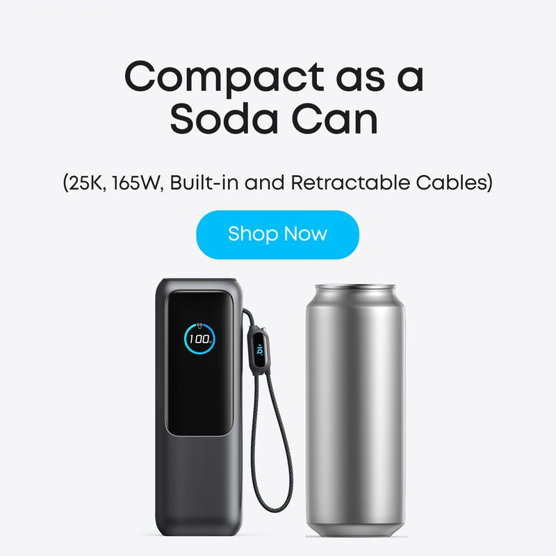 đ±đ„ 50% OFF â Chargeur portable + cĂąble intĂ©grĂ© (Lightning/Type-C) | Recharge ultra rapide, tient dans une poche, sĂ©curitĂ© anti-surcharge đ