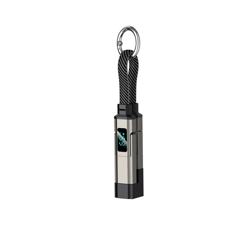 💐50% DE RÉDUCTION ! 🔌 Câble de charge 4 en 1 avec affichage numérique et anneau porte-clés – charge rapide, résistant aux nœuds et compact ⚡🔑【Offre Limitée】