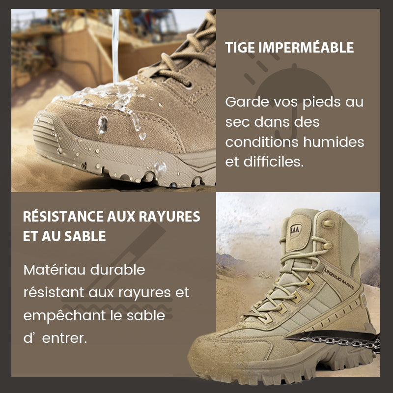 🥾48 % de réduction – Offre spéciale!🔥Bottes de sport tactiques montantes💧Imperméables & antidérapantes, durabilité améliorée