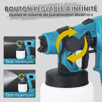 ⏳ Offre Spéciale à Durée Limitée ⏰ Pistolet à Peinture Électrique Sans Fil — Puissant, Léger et Pratique 🔫