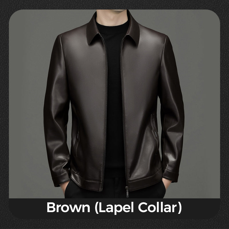 ❄️Soldes d'hiver : 50 % de réduction🔥Veste en Cuir PU Classique pour Homme