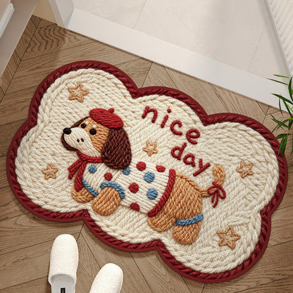 Limited-Time 50% Off: Absorbent Woven Bath Mat with Non-Slip Bottom — Keeps Floors Dry & Safe 🐶🐱
