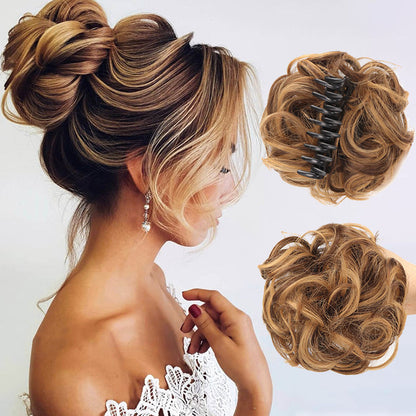 ✨Perruque à Pinces avec Cheveux Naturels – Look Naturel et Facile à Porter