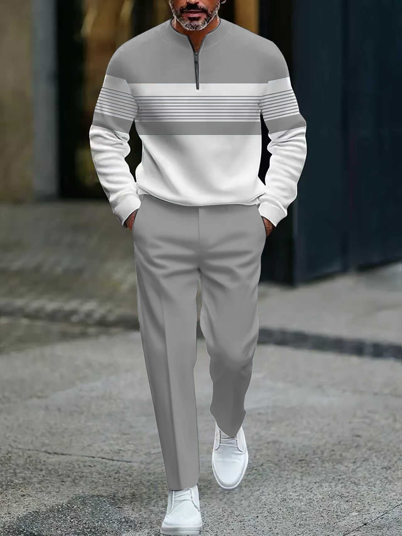 👔Ensemble Homme Imprimé – Coupe Décontractée, Respirant | Boostez Votre Look Casual 🎁【-50%】