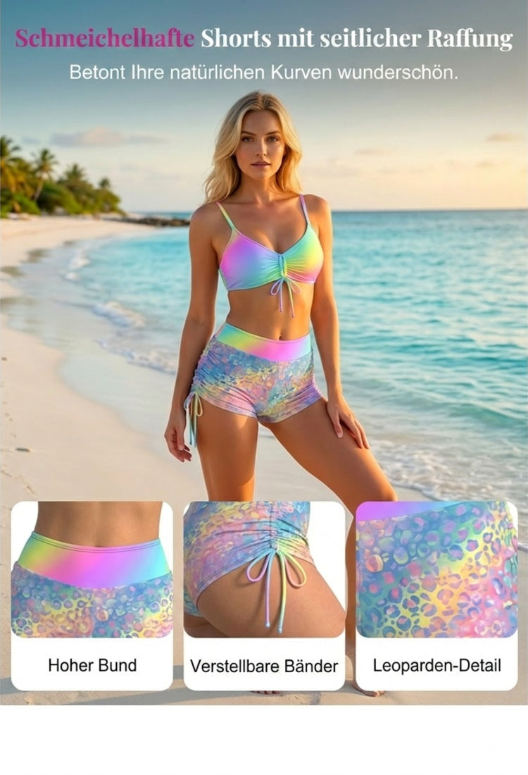 📢📢Ensemble bikini pour femme – Haut à cordons et shorty, différents modèles🩱 Pour la plage et la piscine⏰