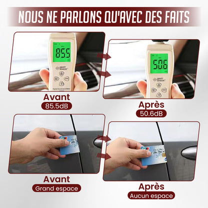 Bande d'Étanchéité en Caoutchouc pour Voiture – Anti-Bruit et Anti-Poussière, Étanchéité Durable et Silencieuse