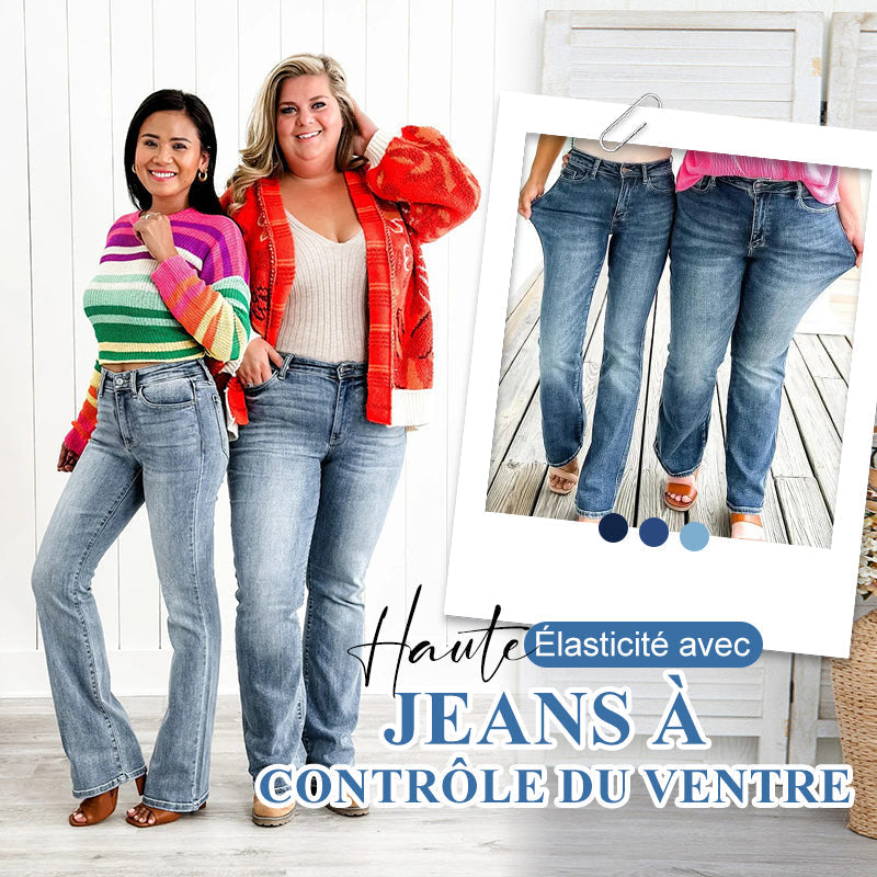 🔥Pantalon stretch à taille haute pour les abdominaux 👖 + extensible à 360° pour une silhouette plus mince