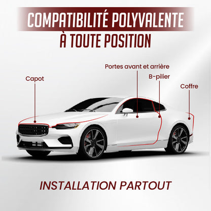Bande d'Étanchéité en Caoutchouc pour Voiture – Anti-Bruit et Anti-Poussière, Étanchéité Durable et Silencieuse