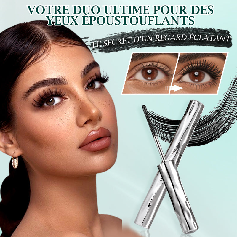 💥 Mascara Ultime 2-en-1 – Longueur Extrême et Courbure Parfaite pour un Regard Irrésistible