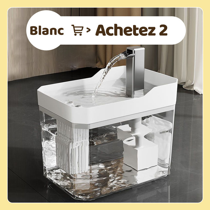 🔥 50% DE RÉDUCTION - Fontaine à Eau Automatique pour Animaux, Capacité 1,5 L, Fonctionnement Silencieux et Écoulement Continu pour une Hydratation Optimale 🐱💧