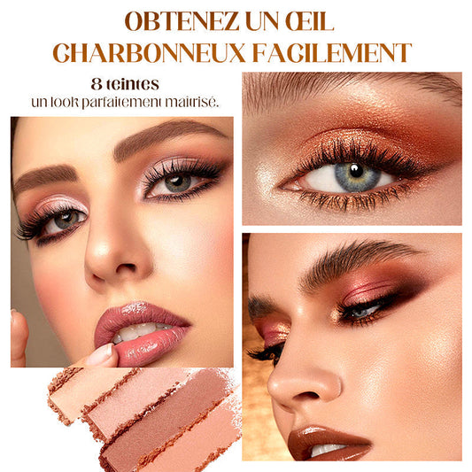 ✨Plus de 50 000 unités vendues ! 🎁 8 teintes de fards à paupières en stick pailletés, waterproof, longue tenue et multi-usage