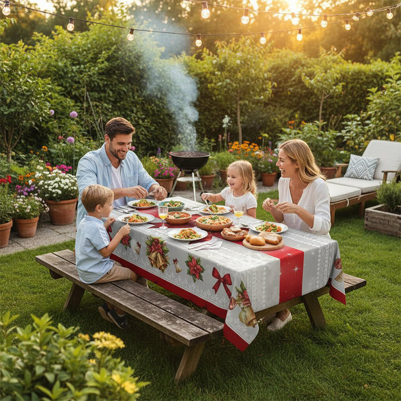 Nappe élégante à motif de Noël – 46% de réduction, stock limité