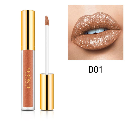 Offre hivernale exclusive : 1 acheté = 1 offert – Rouge à lèvres liquide pailleté métallisé Diamond