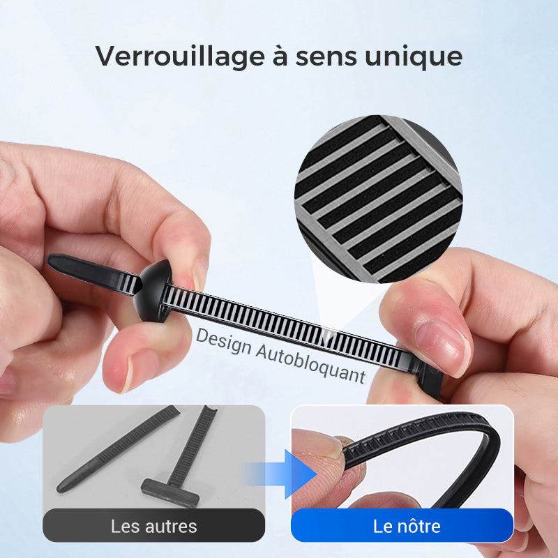 💥🧷 Boucle universelle en nylon pour câble – Serrage rapide, fiable et durable