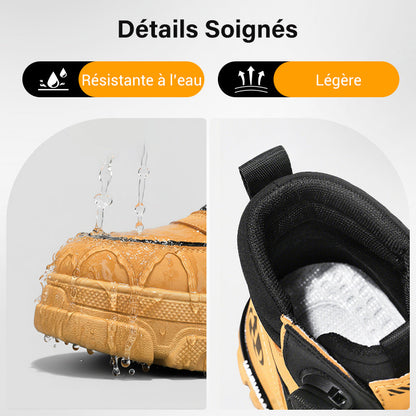 ⏳Offre spéciale limitée dans le temps⏰Chaussures de travail à boucle pivotante pour hommes (imperméables, antidérapantes, confortables et respirantes)