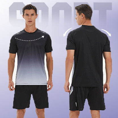 Ensemble de sport homme – T-shirt et short amples, respirants et à séchage rapide