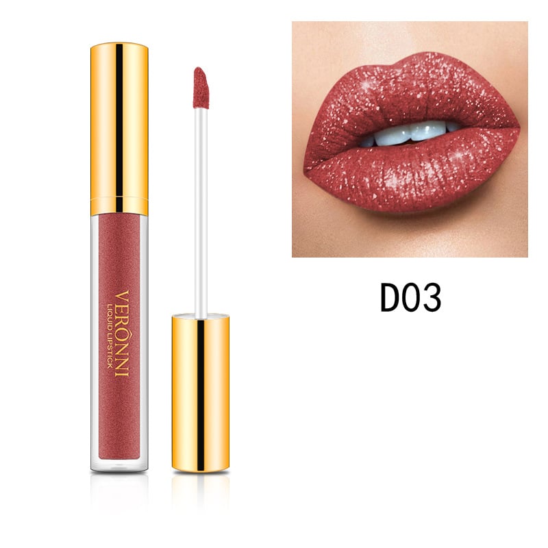 Offre hivernale exclusive : 1 acheté = 1 offert – Rouge à lèvres liquide pailleté métallisé Diamond