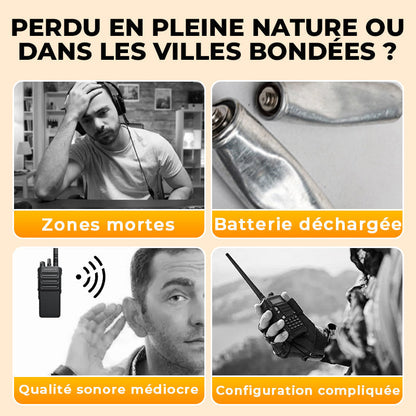 Radio amateur UV-5R longue portée – radio bidirectionnelle double bande Walkie-Talkie