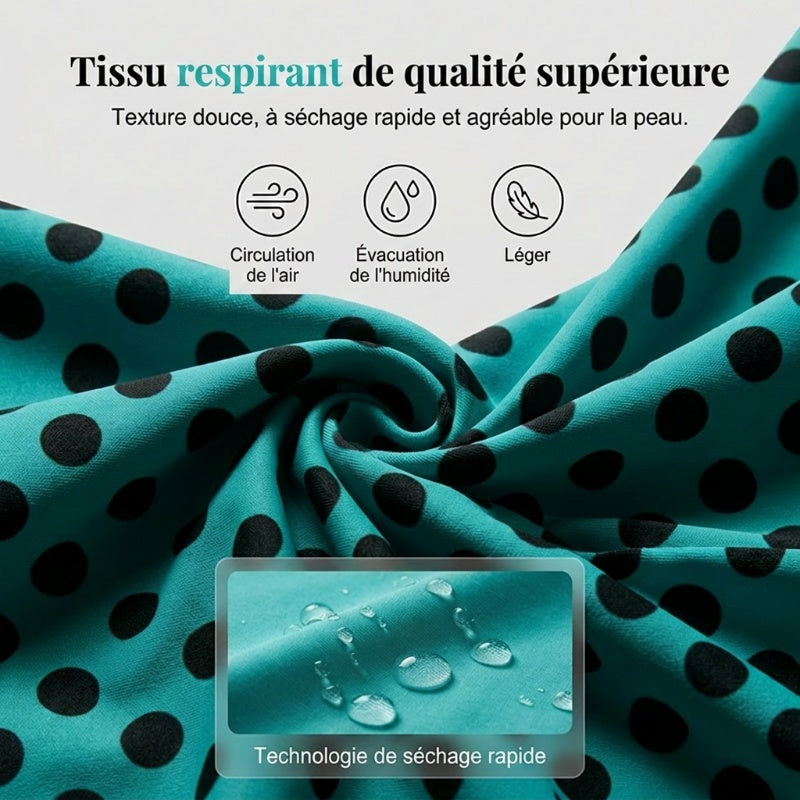 🏖️ Été brûlant - 50% de réduction 👙 Maillot de bain deux pièces à pois pour femme ✨