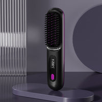 🔥 Offre spéciale : 50 % de réduction 💁‍♀️ Peigne lissant chauffant sans fil en céramique