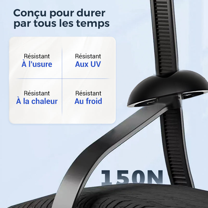 💥🧷 Boucle universelle en nylon pour câble – Serrage rapide, fiable et durable