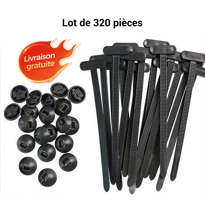 💥🧷 Boucle universelle en nylon pour câble – Serrage rapide, fiable et durable