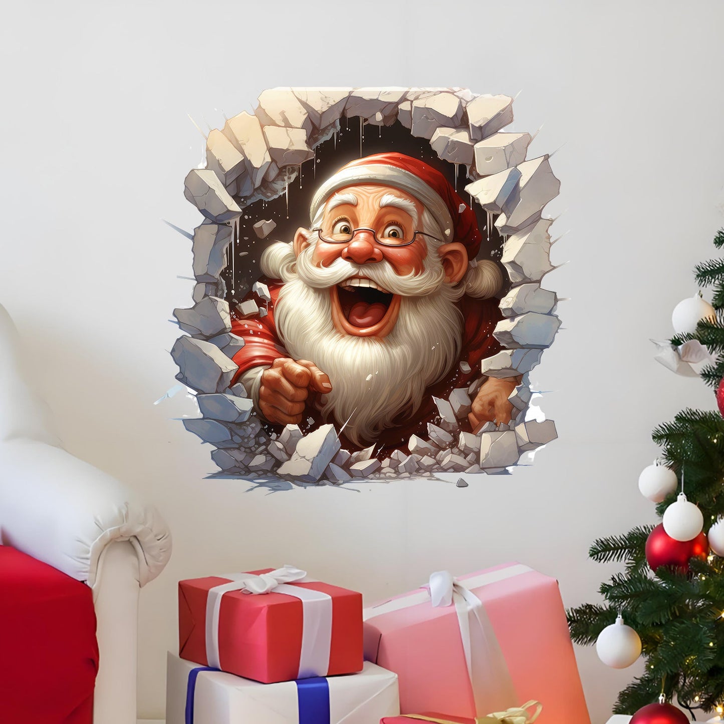 🎅Soldes de Noël 50 % DE RÉDUCTION !!🎁Autocollants muraux créatifs de Noël