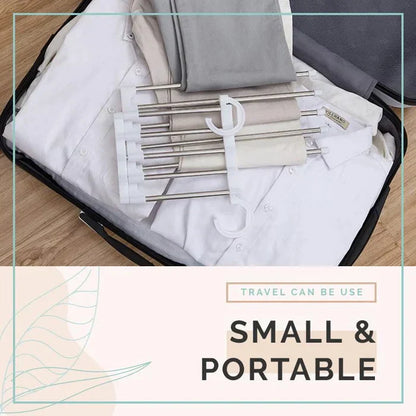 Porte-Pantalons Multifonctionnel — Optimisez votre rangement et gagnez de l'espace. Offre spéciale : Achetez 2, Recevez 3 !