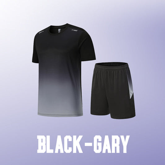 Ensemble de sport homme – T-shirt et short amples, respirants et à séchage rapide