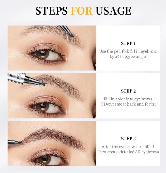 Offre spéciale 1 acheté, 1 offert — Crayon à sourcils 3D waterproof pour des sourcils définis et résistants à l'eau