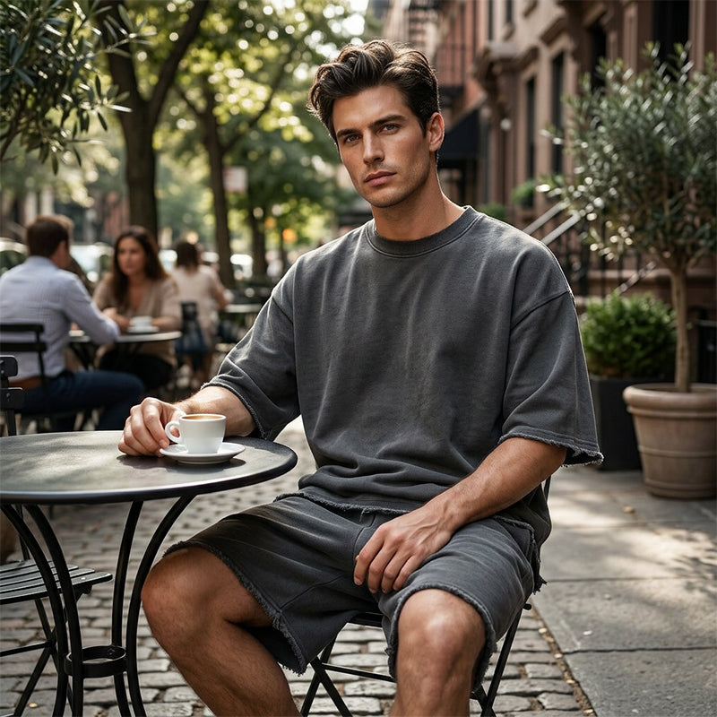 👕50 % DE RÉDUCTION 🏃 | Ensemble de sport sans manches pour homme – Coupe décontractée et évacuation de l'humidité