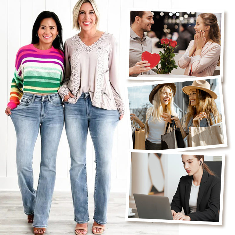 🔥Pantalon stretch à taille haute pour les abdominaux 👖 + extensible à 360° pour une silhouette plus mince