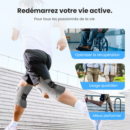 Genouillère ajustable de protection du genou pour le sport
