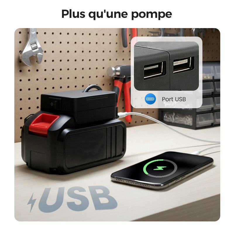 51% de réduction ! Ensemble Pompe à Huile et Eau Haute Puissance — Performances Élevées, Portable et Multifonctionnel 💪🔋✨