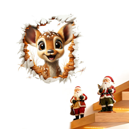 🎅Soldes de Noël 50 % DE RÉDUCTION !!🎁Autocollants muraux créatifs de Noël