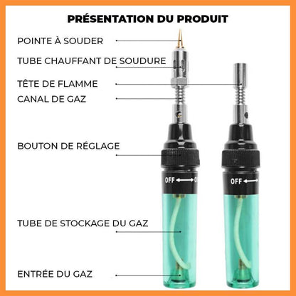 🔥Fer à souder portatif 4 en 1 au gaz – économie de 50%🔥