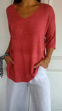 💫 Indispensable 2026 | Haut Polyvalent en Tricot | Style Chic Décontracté 💃【Vente Flash -60%】