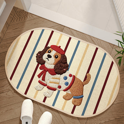 Limited-Time 50% Off: Absorbent Woven Bath Mat with Non-Slip Bottom — Keeps Floors Dry & Safe 🐶🐱